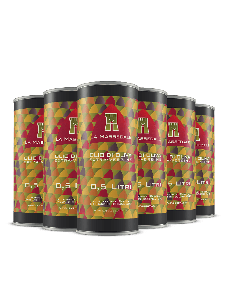 OLIO EXTRAVERGINE D’OLIVA DI MAGLIANO IN TOSCANA - 6 LATTE DA 0,50L