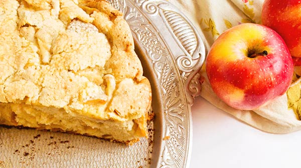 TORTA DI MELE CON OLIO EXTRAVERGINE D'OLIVA